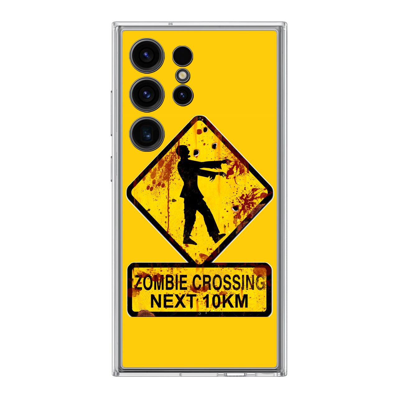 Zombie Crossing Sign Samsung Galaxy S24 Ultra Case