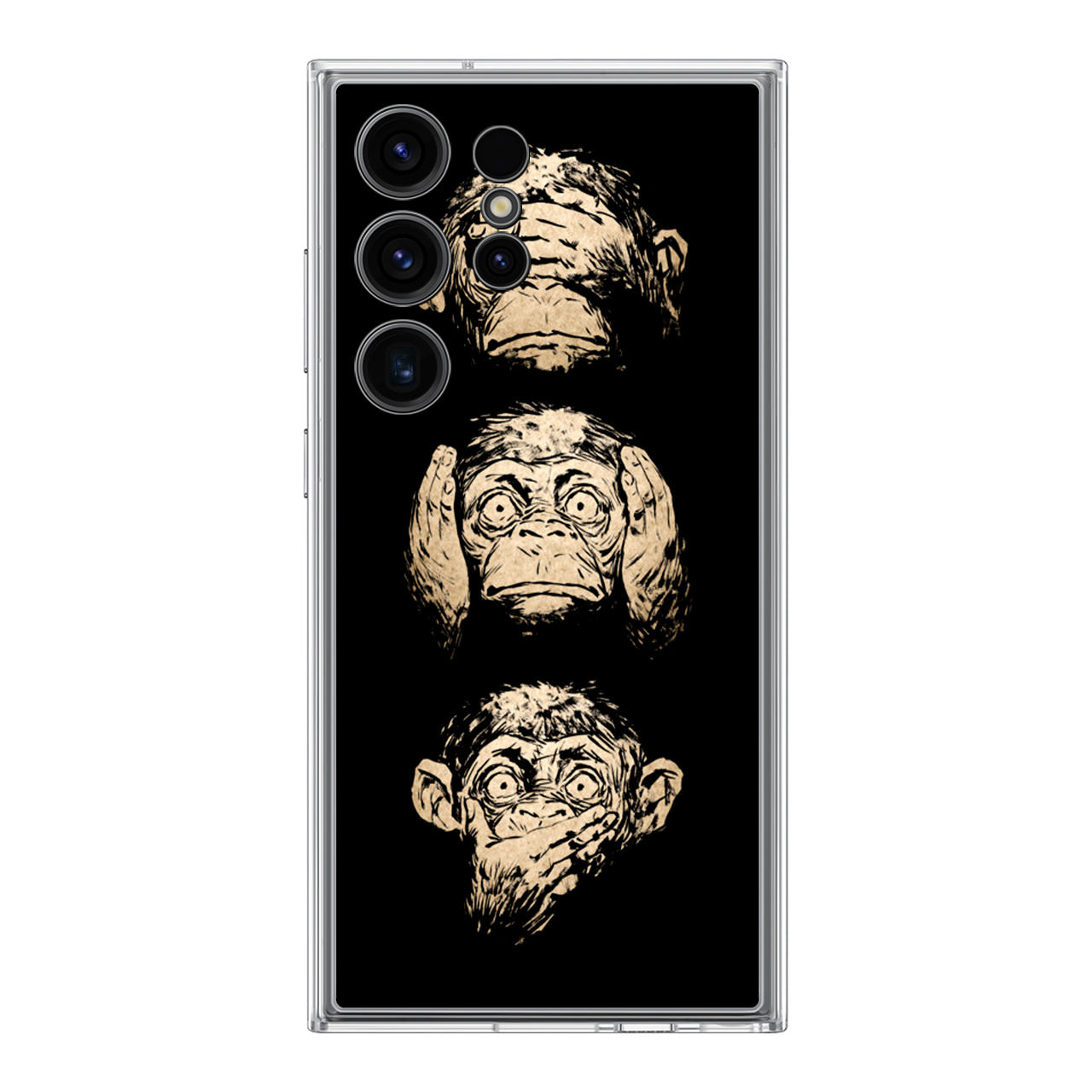 3 Wise Monkey Samsung Galaxy S24 Ultra Case