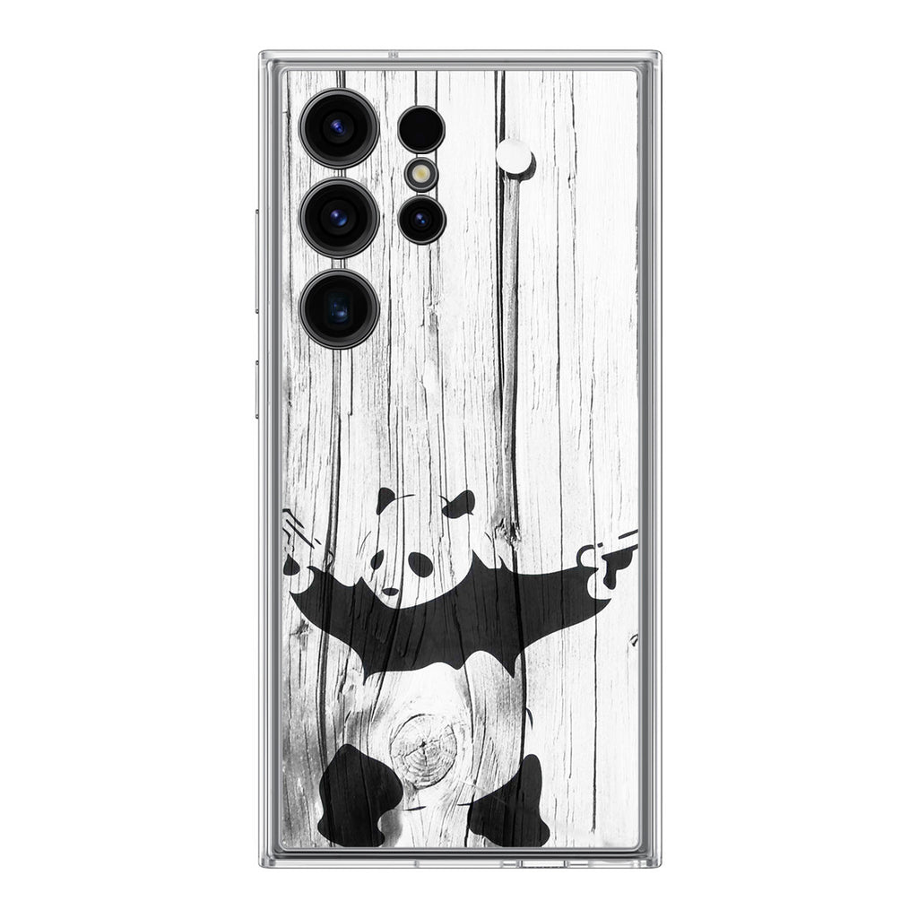 Banksy Graffiti Panda Samsung Galaxy S24 Ultra Case