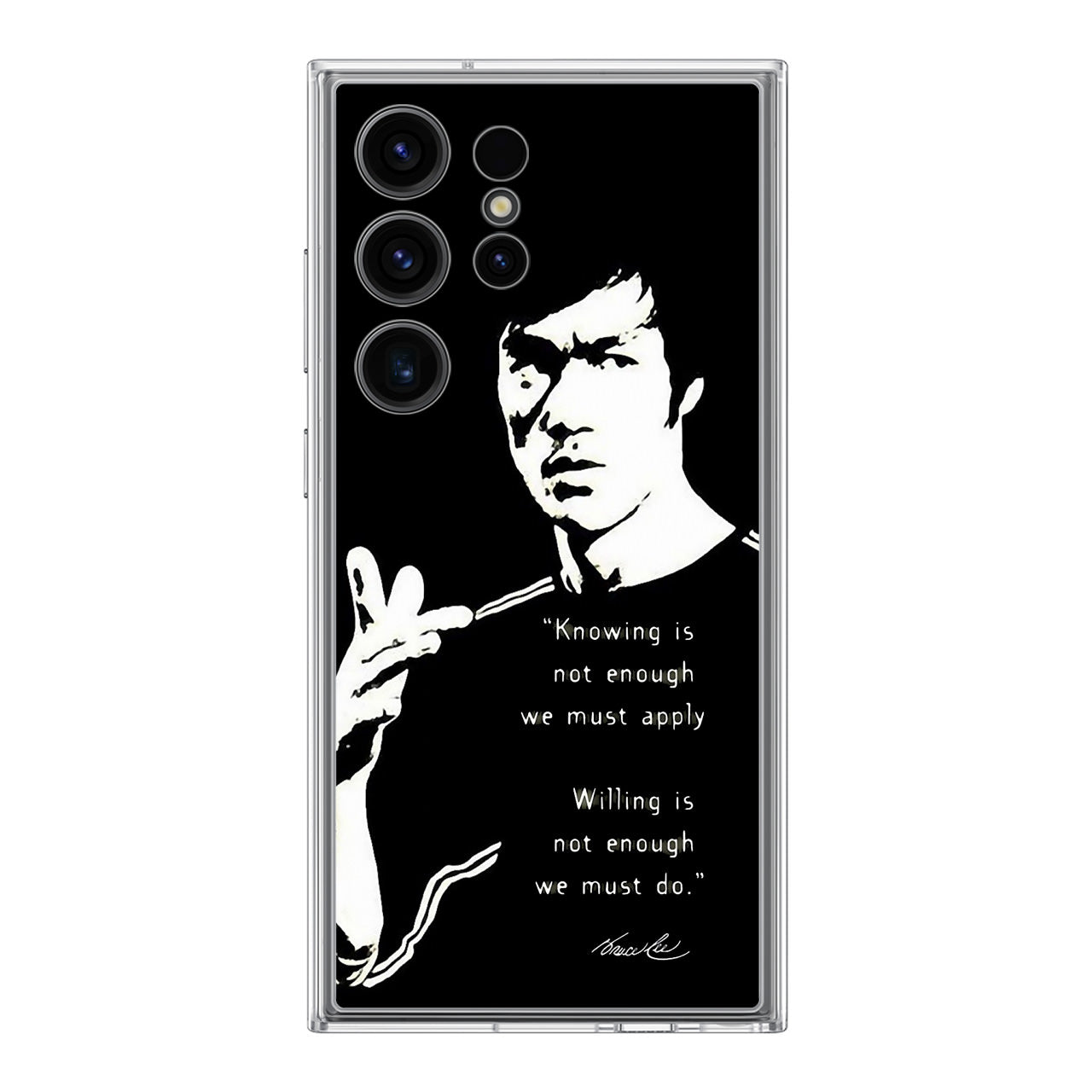 Bruce Lee Quotes Samsung Galaxy S24 Ultra Case