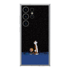 Calvin and Hobbes Space Samsung Galaxy S24 Ultra Case
