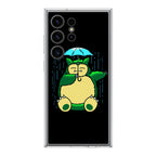 Cute Snorlax Umbrella Samsung Galaxy S24 Ultra Case