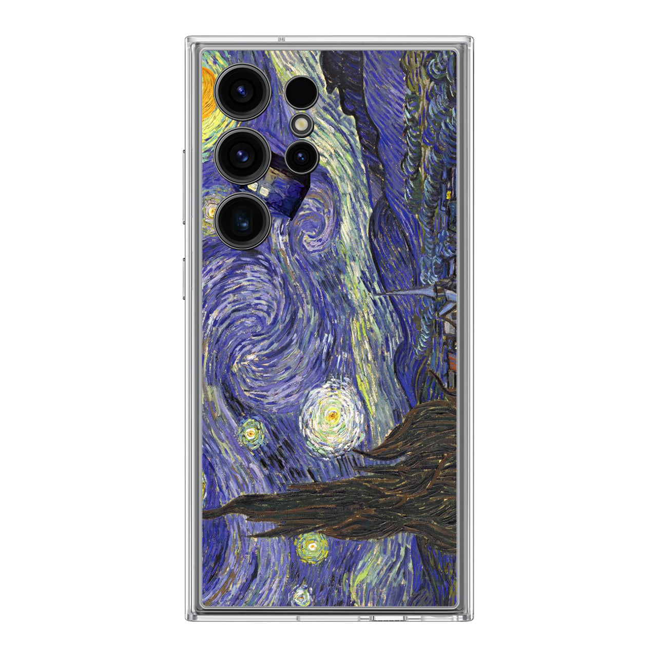 Dr Who Tardis In Van Gogh Starry Night Samsung Galaxy S24 Ultra Case