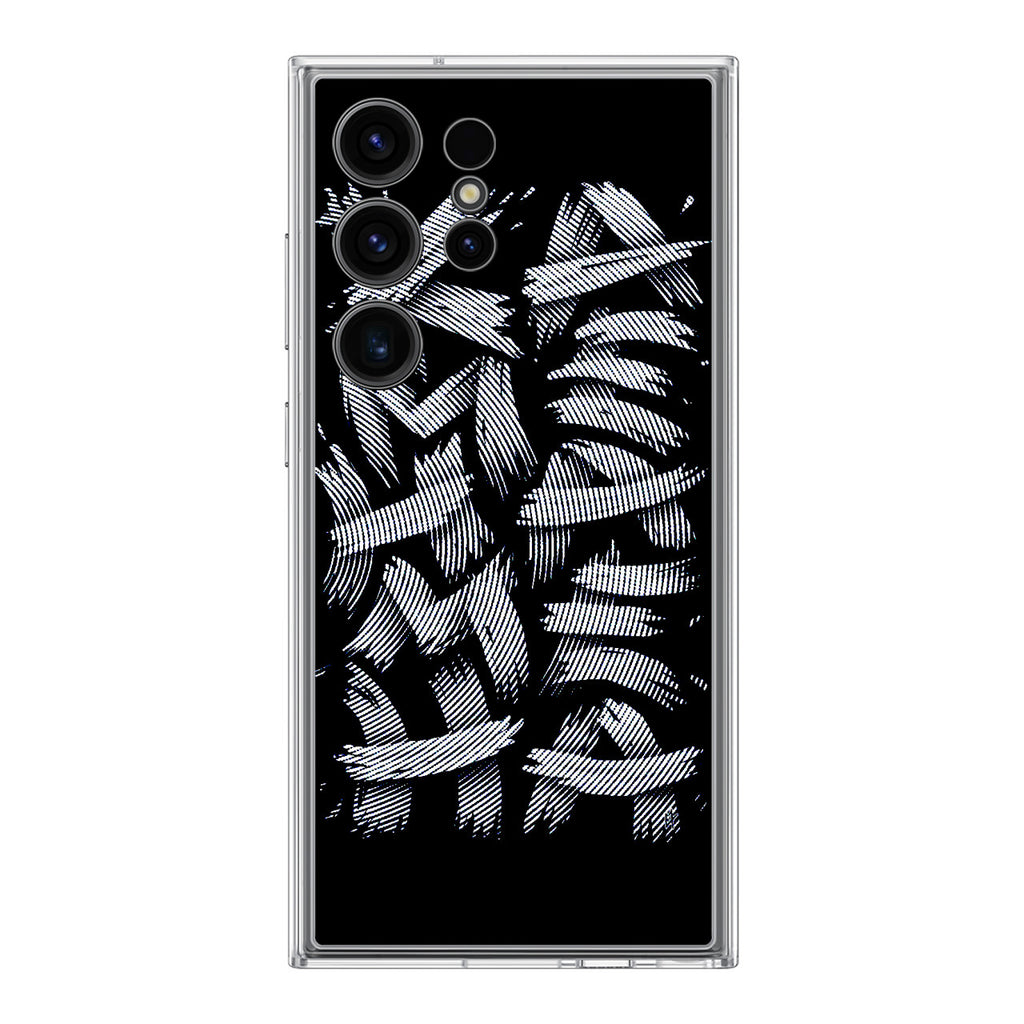 Dragon Ball Kamehameha Font Art Samsung Galaxy S24 Ultra Case