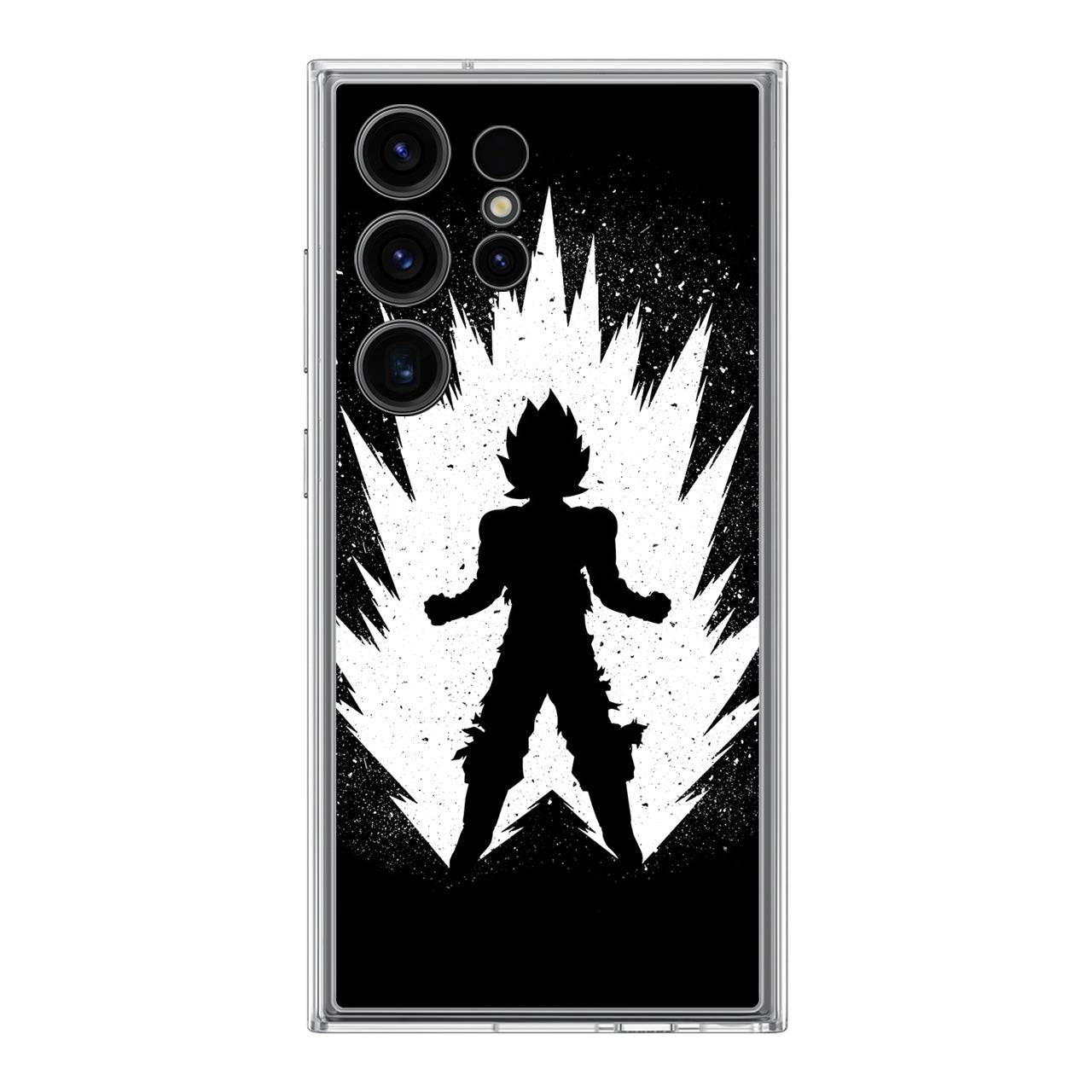 Goku Super Saiyan Black White Samsung Galaxy S24 Ultra Case