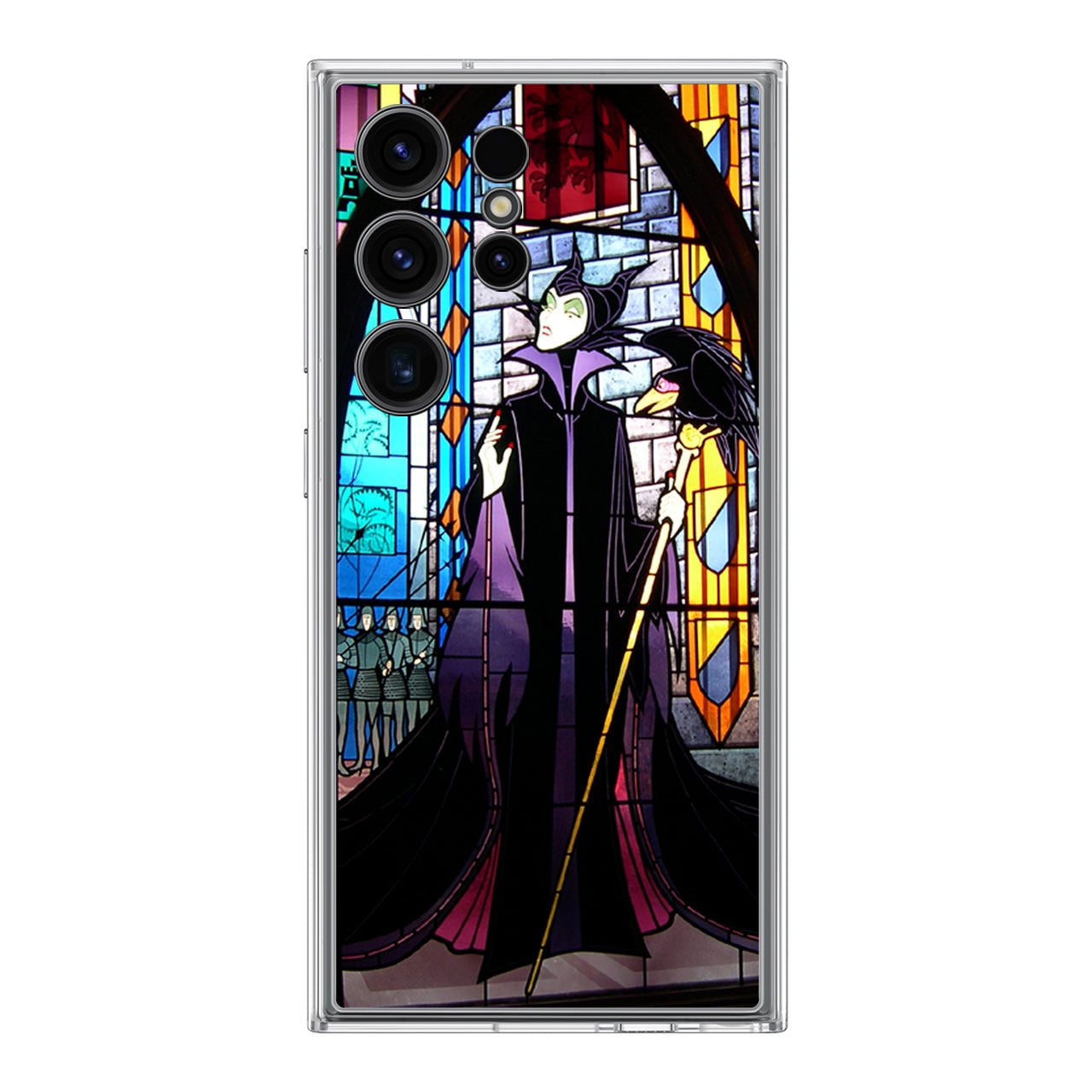 Maleficent Sleeping Beauty Glass Art Samsung Galaxy S24 Ultra Case