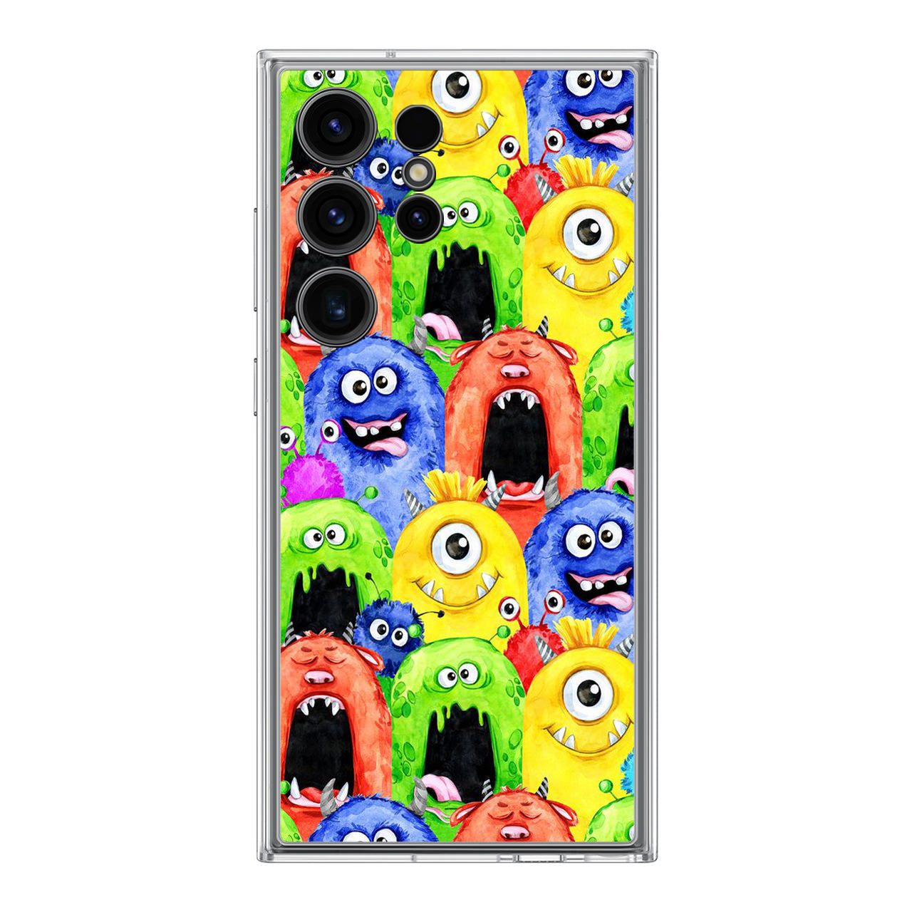 Monster Watercolor Art Samsung Galaxy S24 Ultra Case