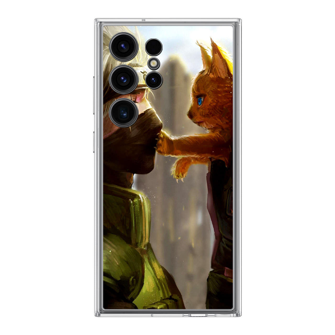 Naruto Hatake Kakashi Cat Samsung Galaxy S24 Ultra Case