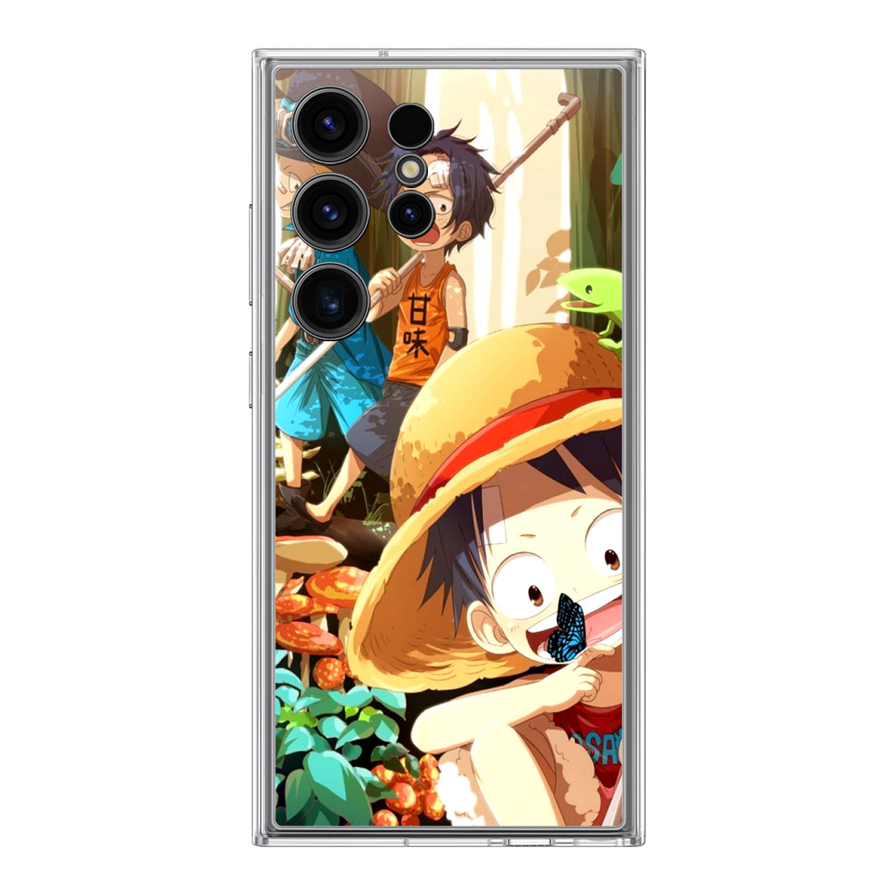 One Piece Little Sabo Ace Luffy Cute Samsung Galaxy S24 Ultra Case