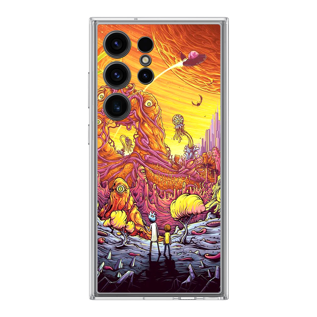 Rick And Morty Alien Planet Samsung Galaxy S24 Ultra Case