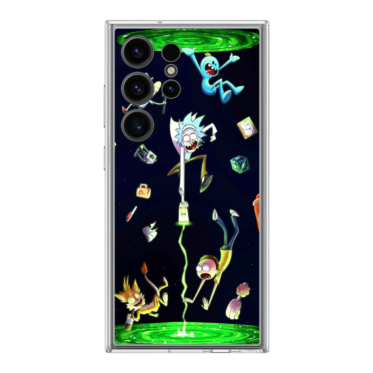 Rick And Morty Portal Fall Samsung Galaxy S24 Ultra Case