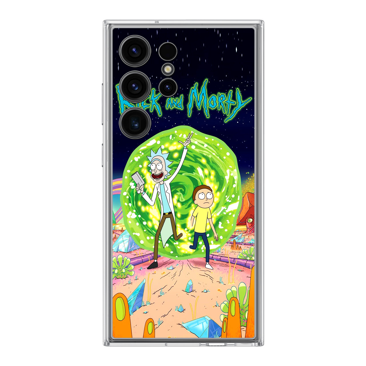 Rick And Morty Portal Gun Samsung Galaxy S24 Ultra Case