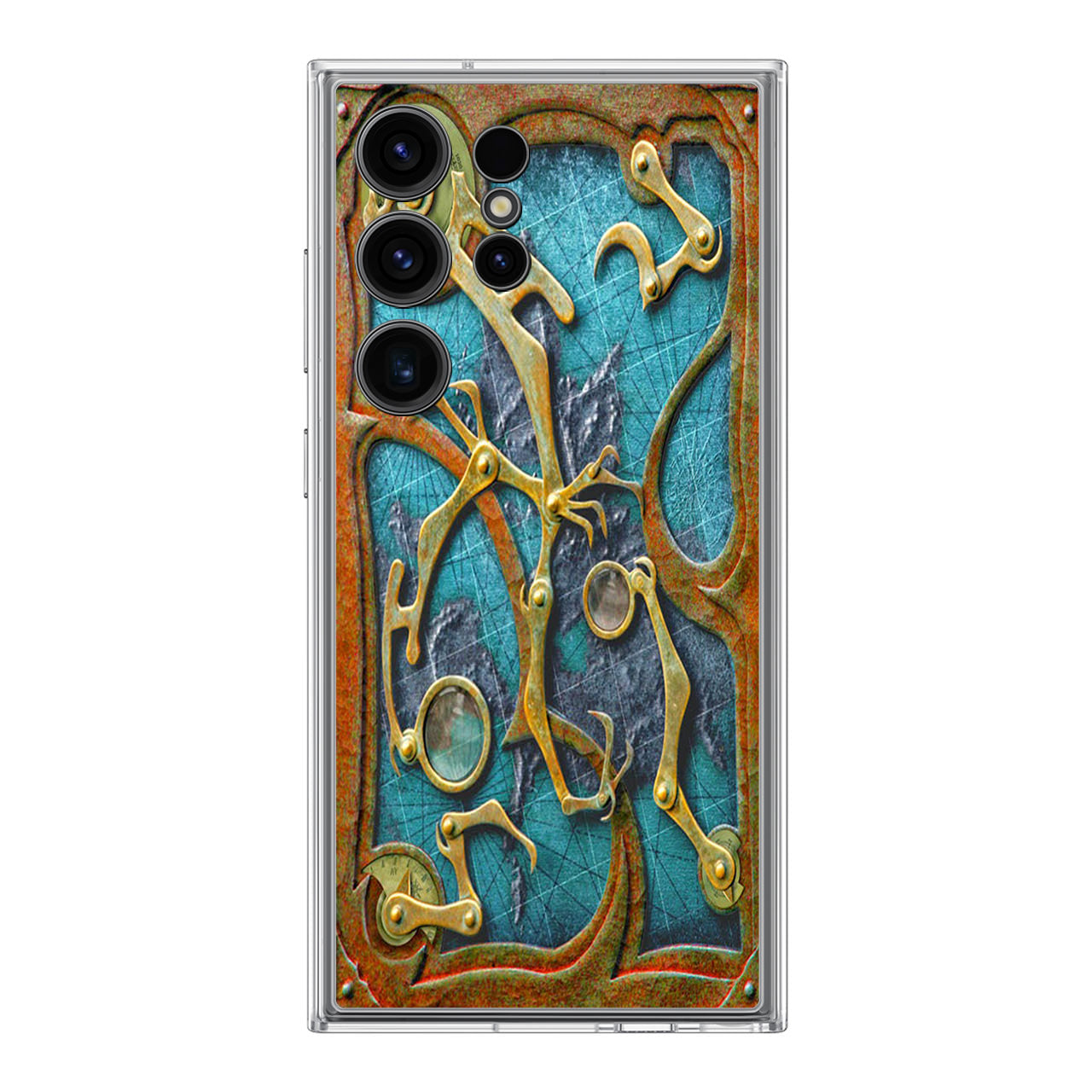 Steampunk Book Cover Samsung Galaxy S24 Ultra Case