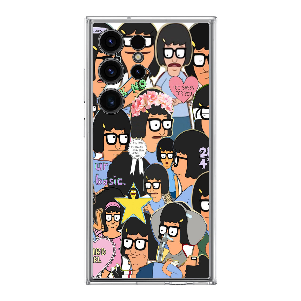 Tina Belcher Collage Samsung Galaxy S24 Ultra Case