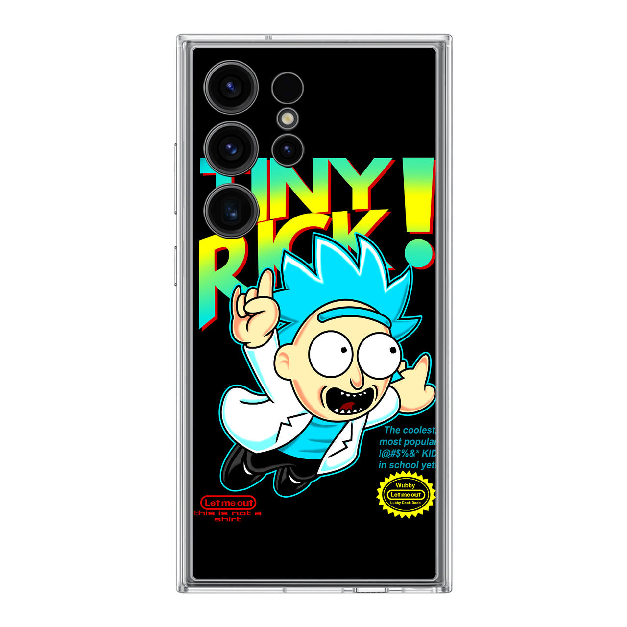 Tiny Rick Let Me Out Samsung Galaxy S24 Ultra Case