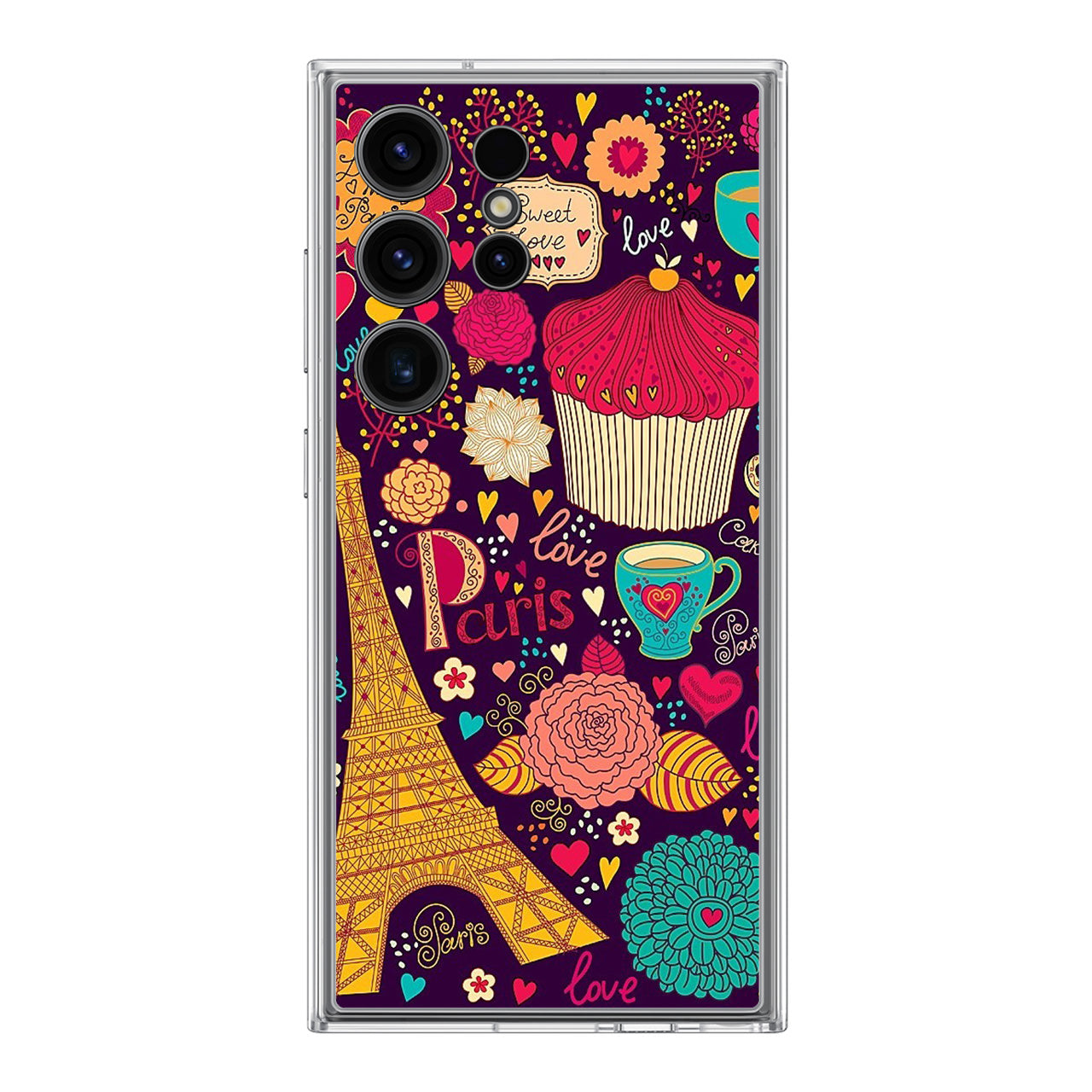 Vintage Love In Paris Samsung Galaxy S24 Ultra Case