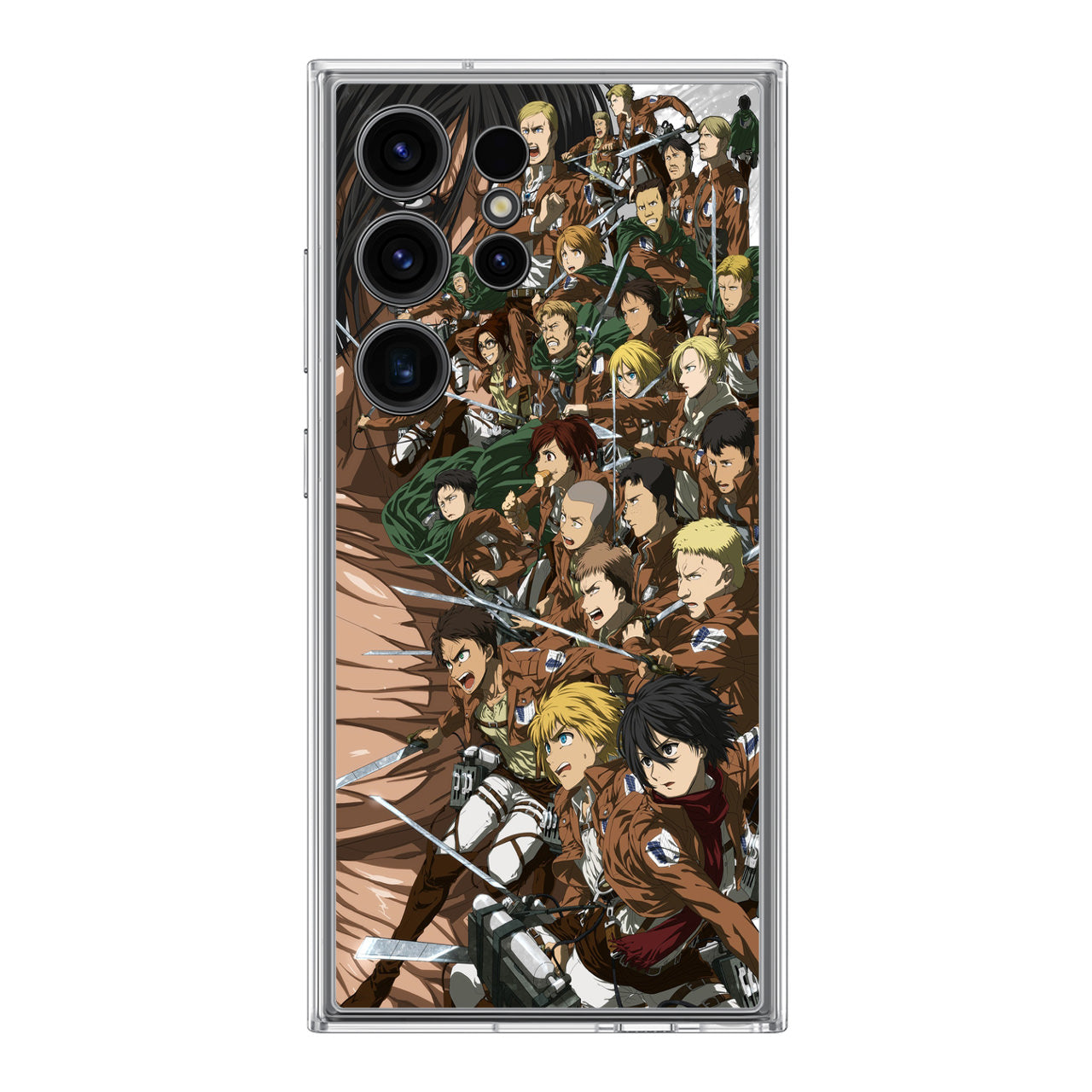 All Characters Attack On Titan First Season Samsung Galaxy S24 Ultra Case