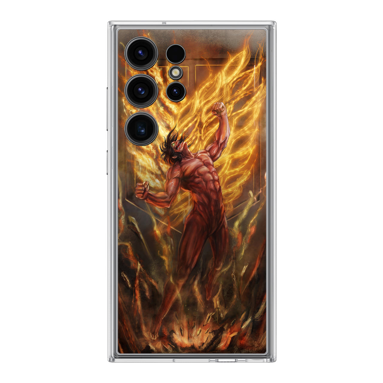 Attack Titan On Fire Samsung Galaxy S24 Ultra Case