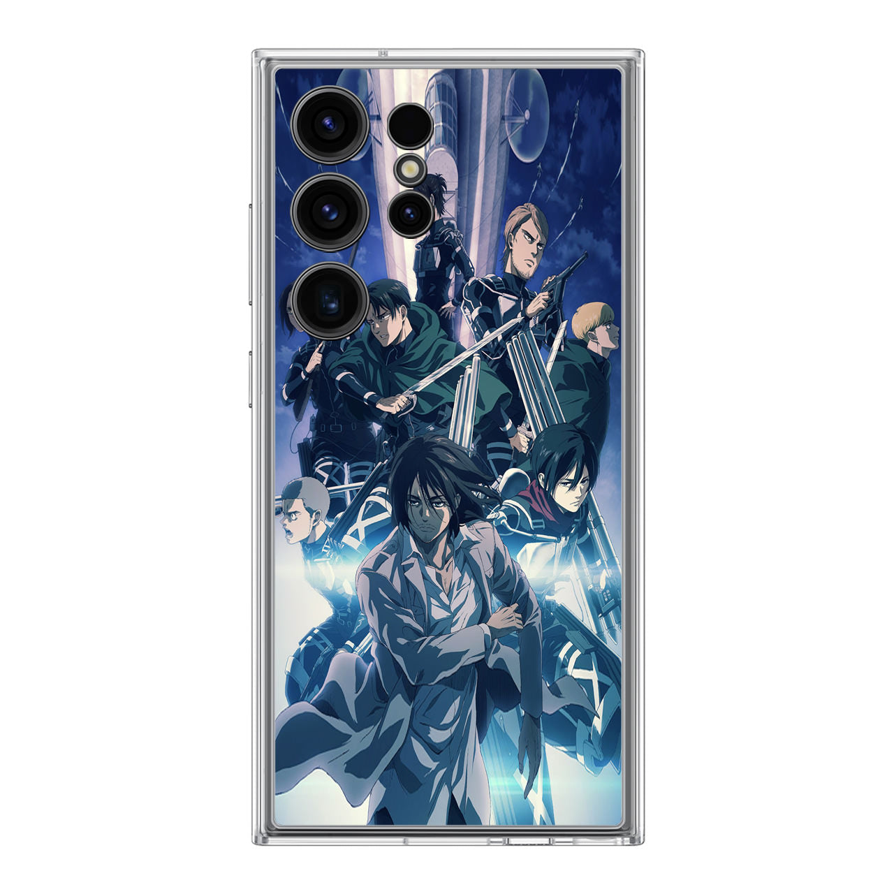 Poster Attack on Titan Final Season Samsung Galaxy S24 Ultra Case