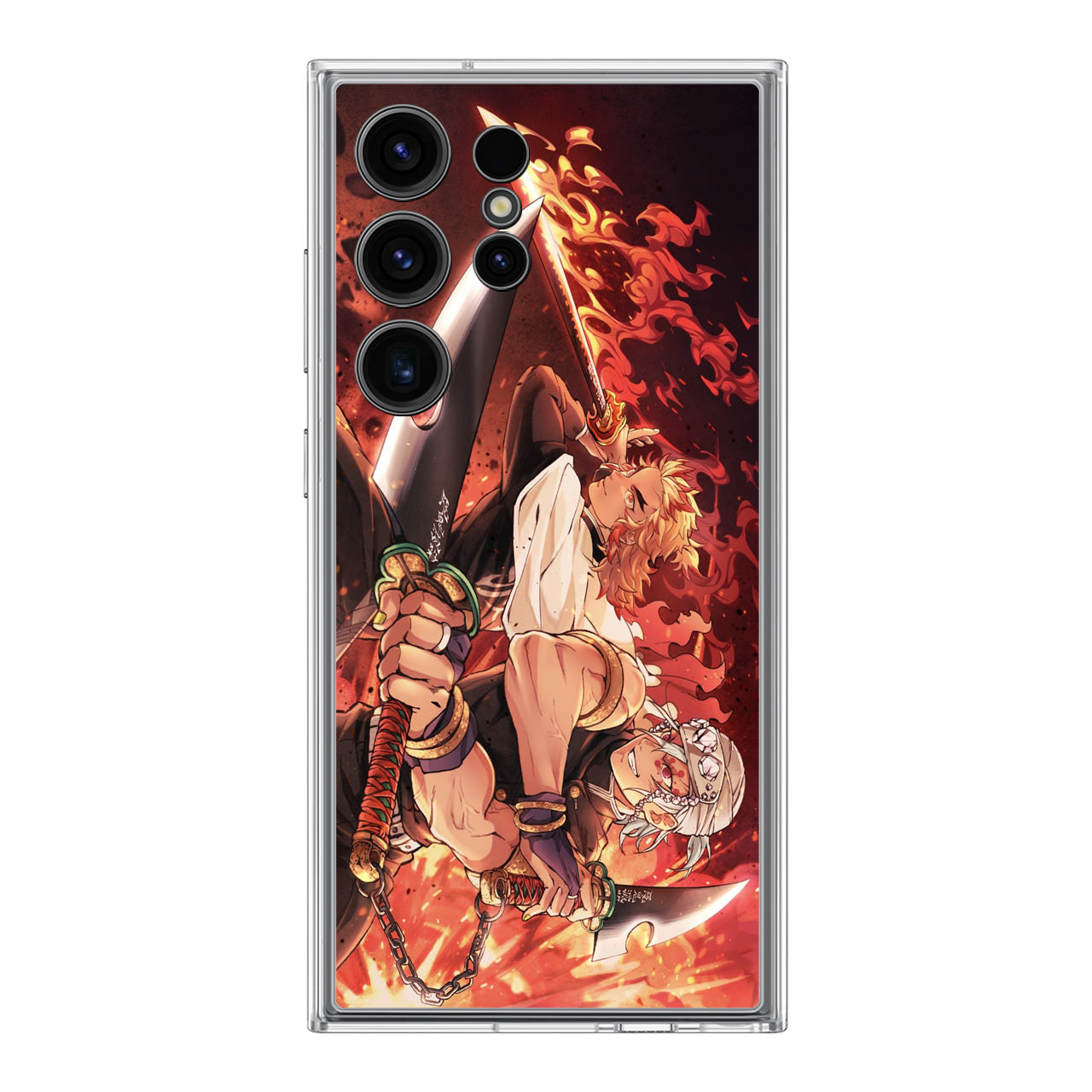 Rengoku And Tengen Uzui Demon Slayer Samsung Galaxy S24 Ultra Case