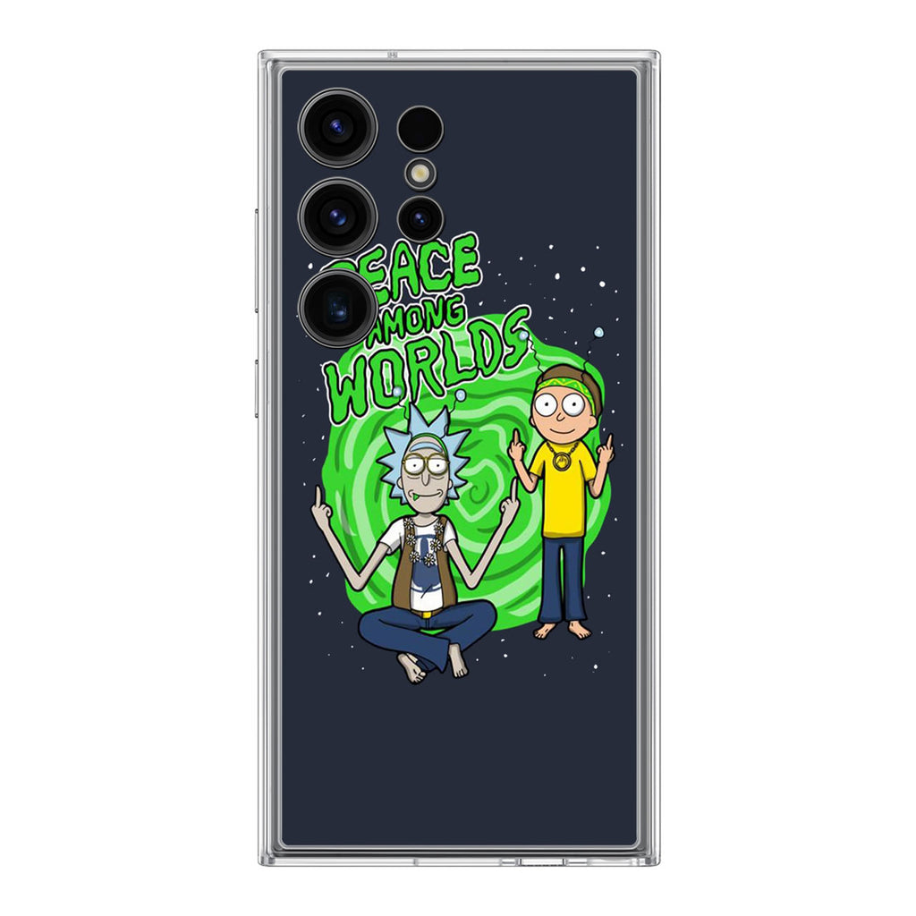 Rick And Morty Peace Among Worlds Samsung Galaxy S24 Ultra Case