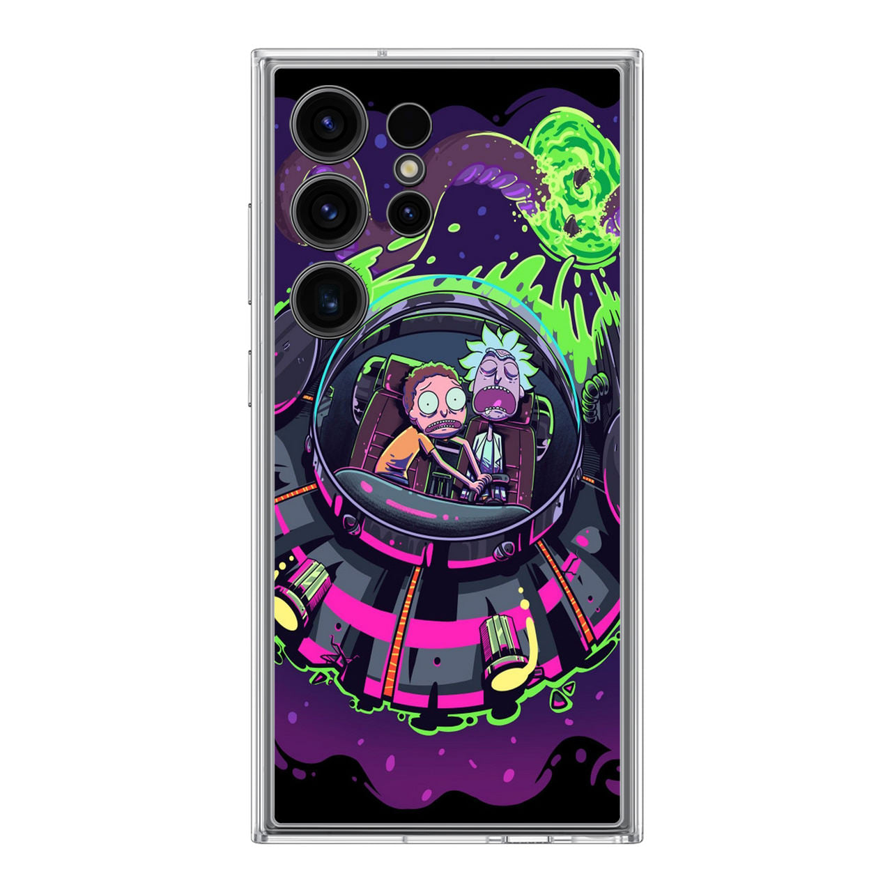 Rick And Morty Spaceship Samsung Galaxy S24 Ultra Case