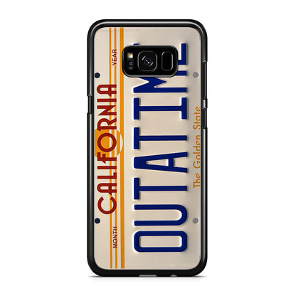 Back to the Future License Plate Outatime Galaxy S8 Plus Case