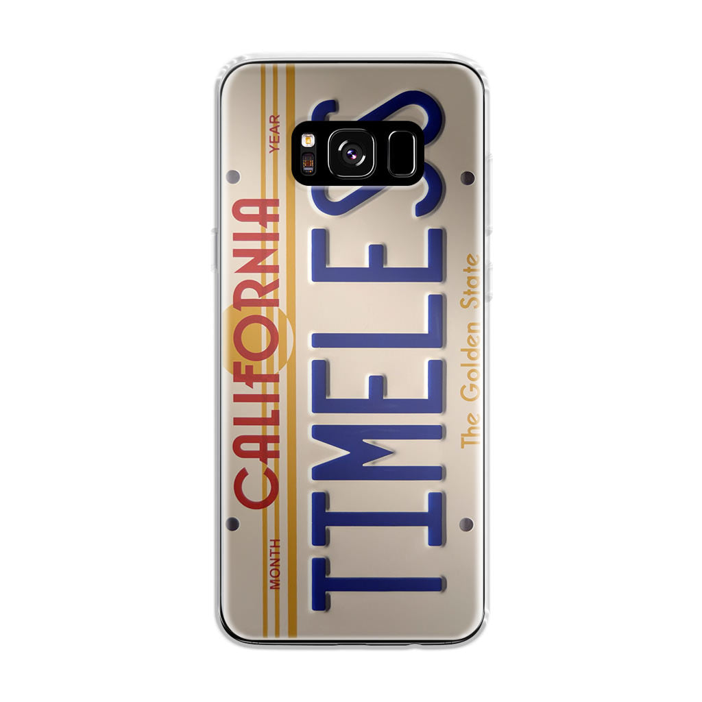 Back to the Future License Plate Timeless Galaxy S8 Plus Case