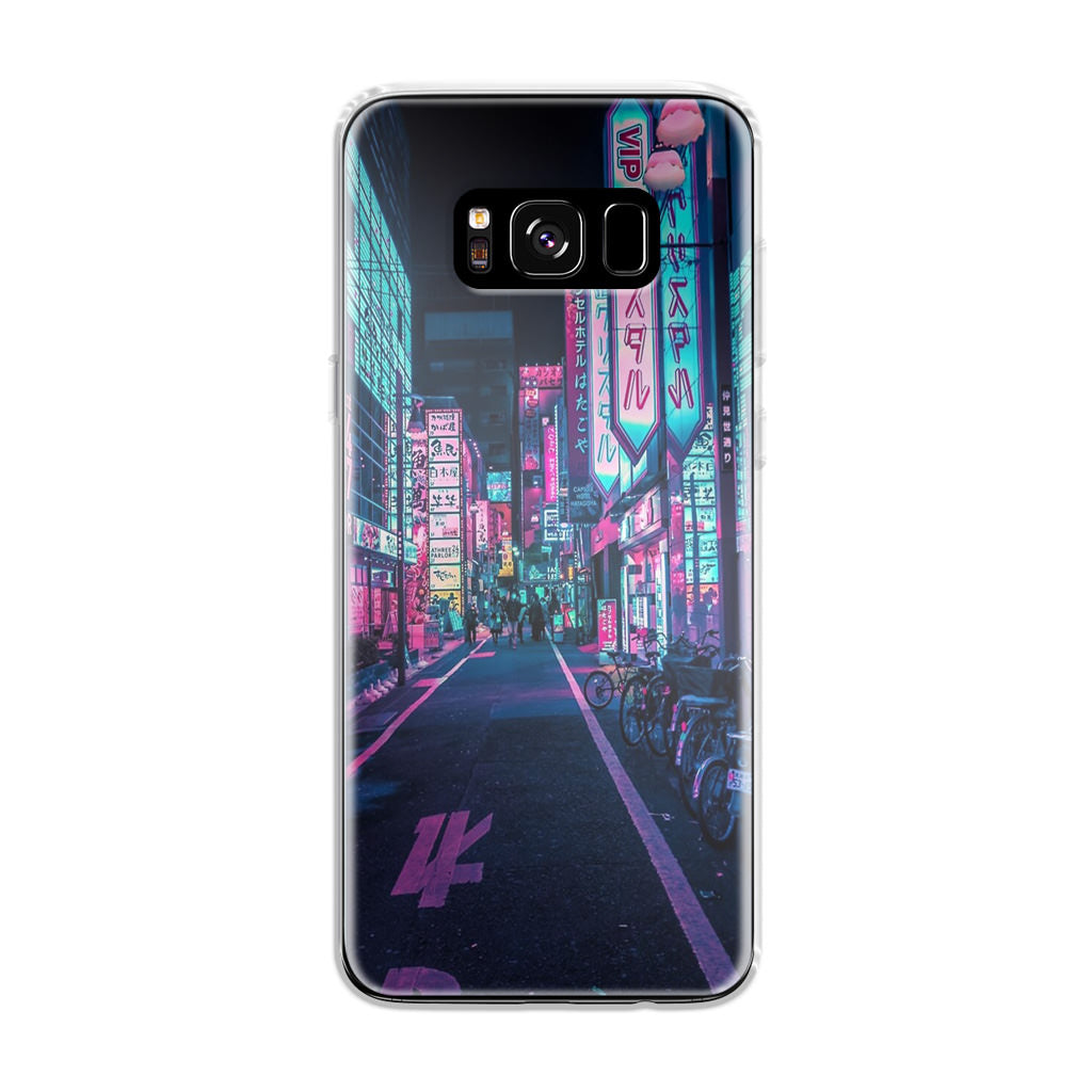 Tokyo Street Wonderful Neon Galaxy S8 Case