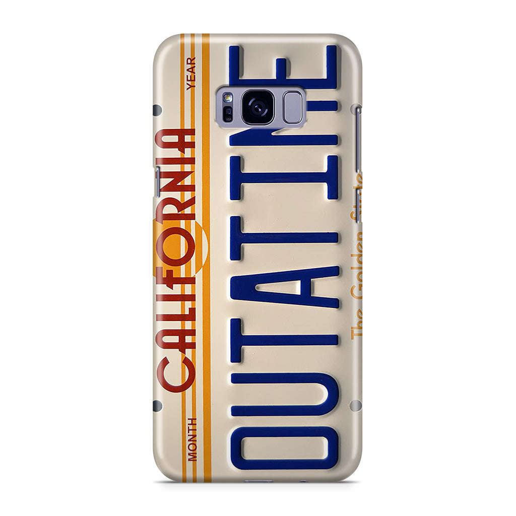 Back to the Future License Plate Outatime Galaxy S8 Case