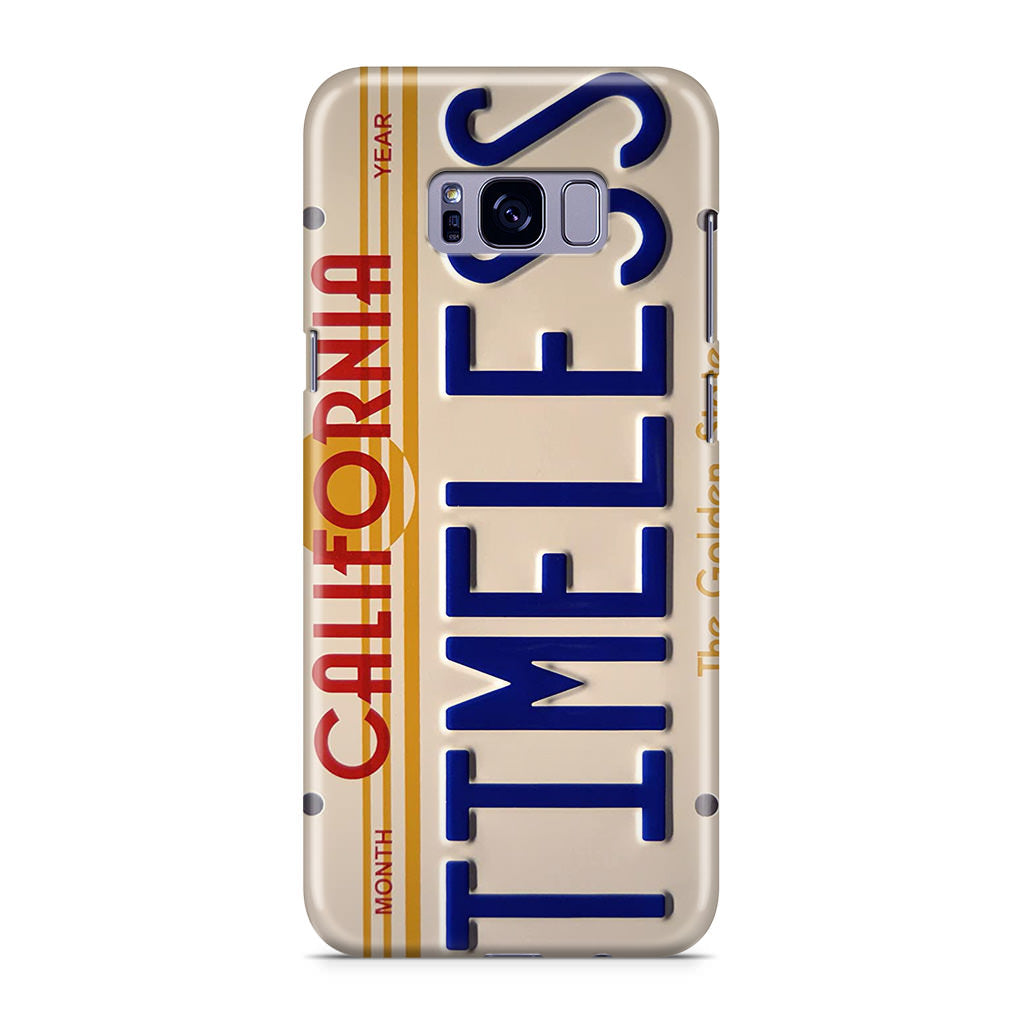 Back to the Future License Plate Timeless Galaxy S8 Plus Case