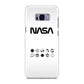 NASA Minimalist White Galaxy S8 Plus Case