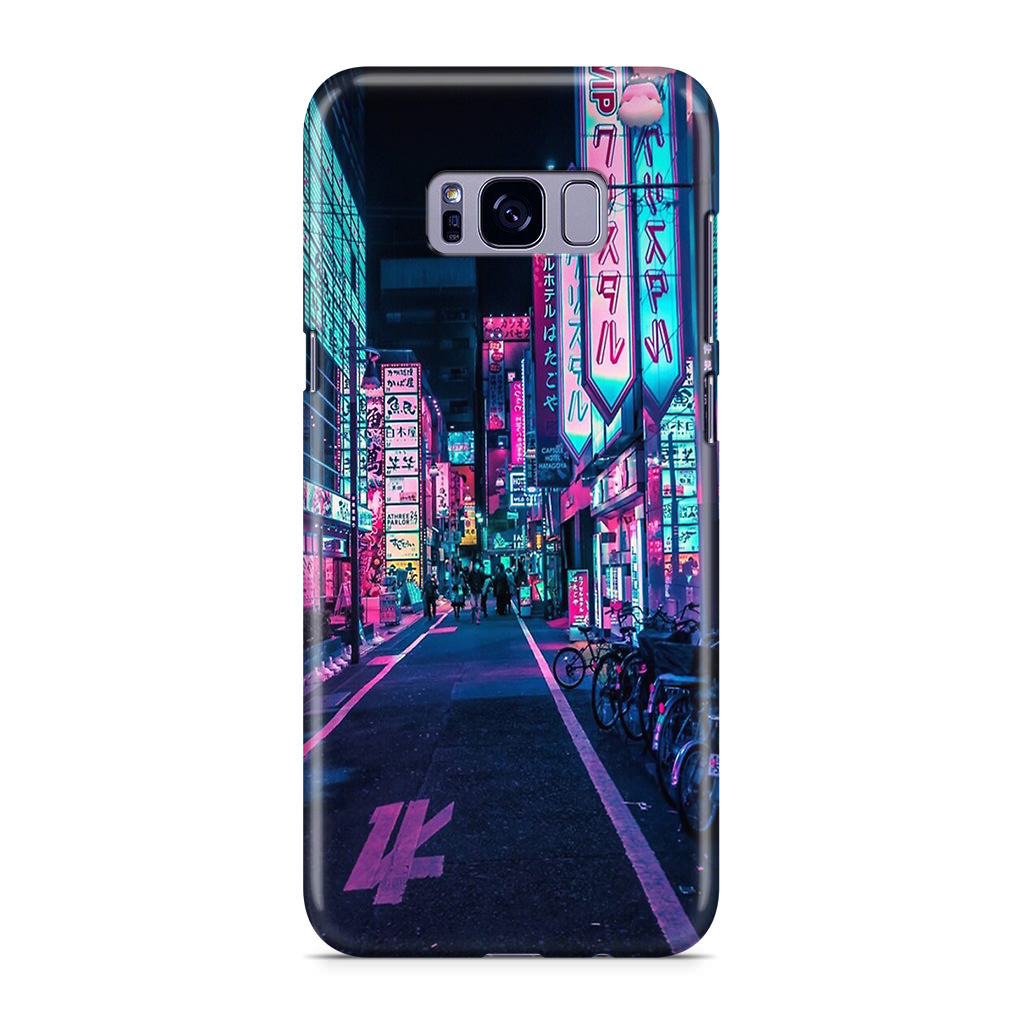 Tokyo Street Wonderful Neon Galaxy S8 Case