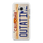 Back to the Future License Plate Outatime Galaxy S8 Case