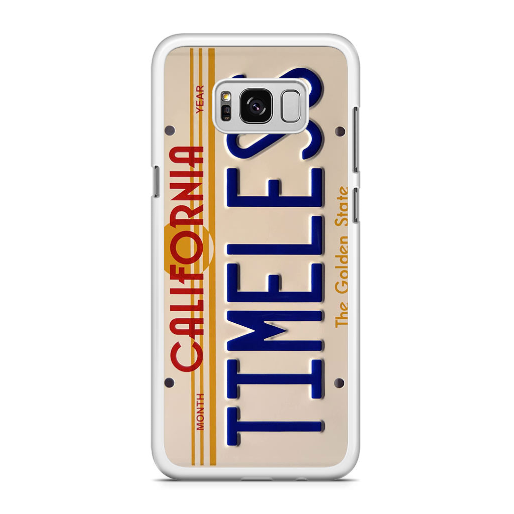 Back to the Future License Plate Timeless Galaxy S8 Plus Case