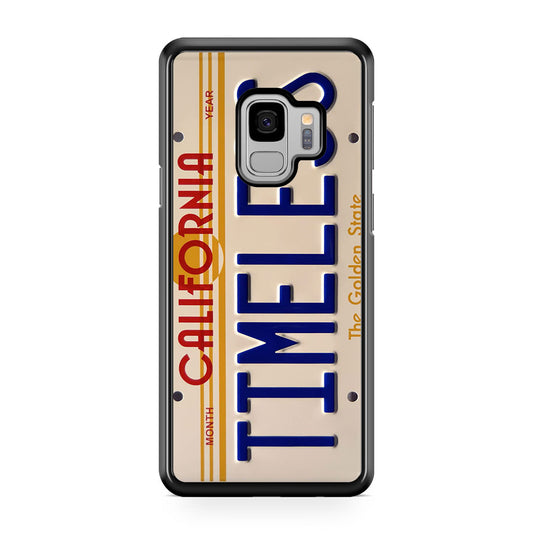 Back to the Future License Plate Timeless Galaxy S9 Case