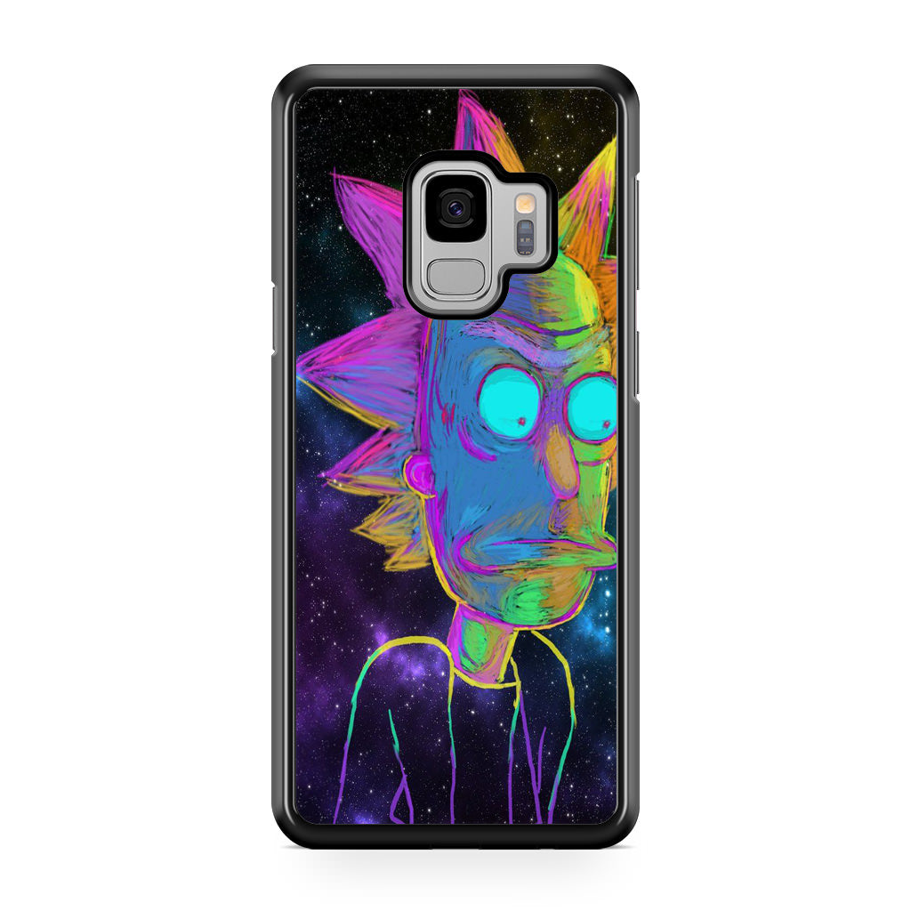 Rick Colorful Crayon Space Galaxy S9 Case