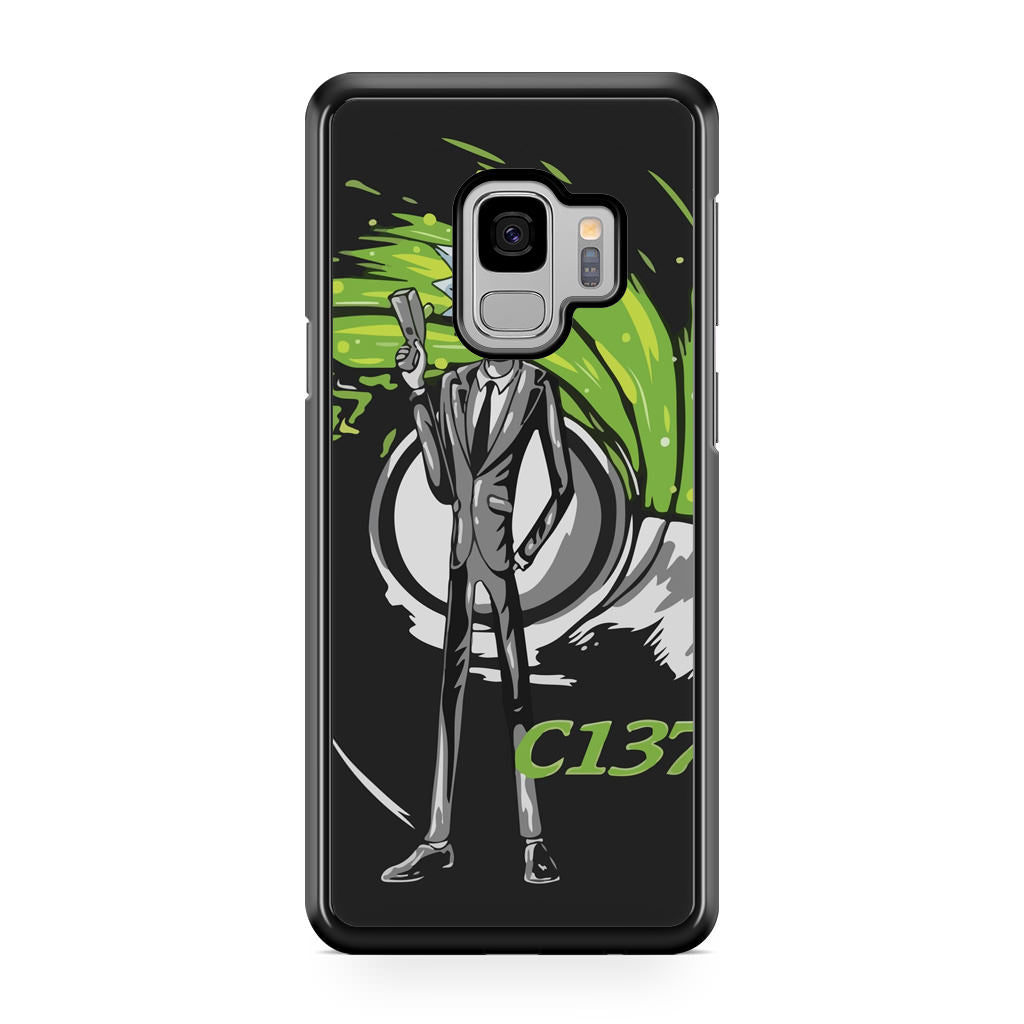 Rick Sanchez Agent C137 Galaxy S9 Case