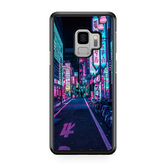 Tokyo Street Wonderful Neon Galaxy S9 Case