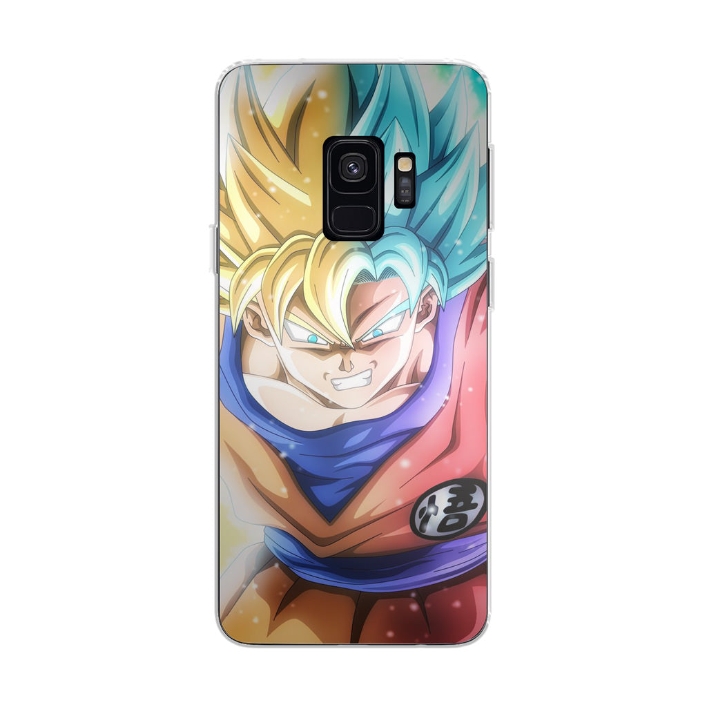 Goku SSJ 1 to SSJ Blue Galaxy S9 Case