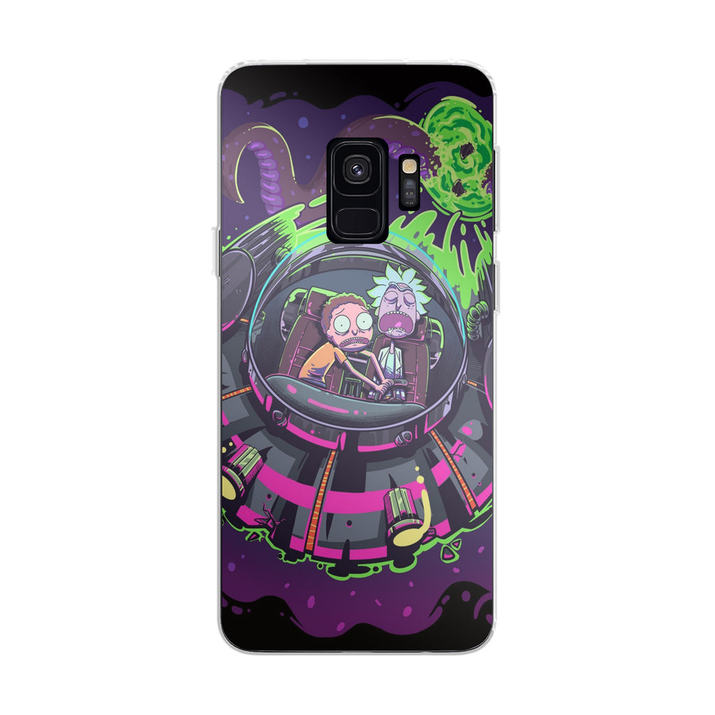 Rick And Morty Spaceship Galaxy S9 Case