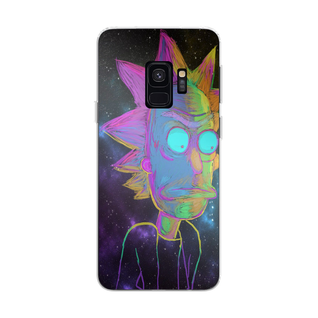 Rick Colorful Crayon Space Galaxy S9 Case