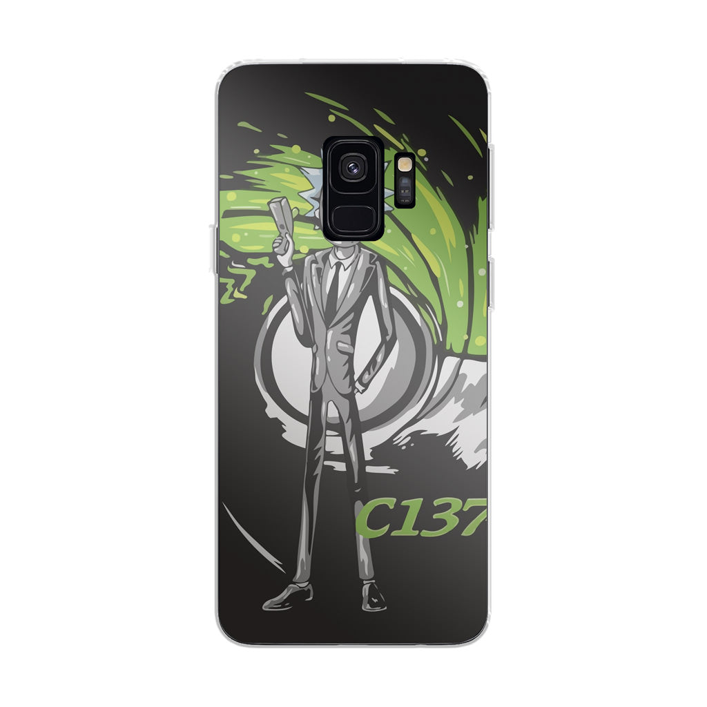 Rick Sanchez Agent C137 Galaxy S9 Case