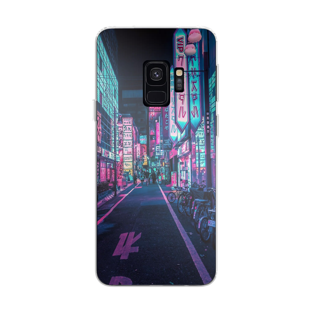 Tokyo Street Wonderful Neon Galaxy S9 Case