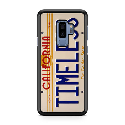 Back to the Future License Plate Timeless Galaxy S9 Plus Case