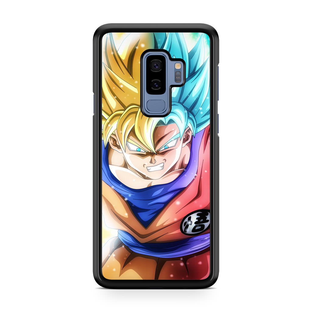 Goku SSJ 1 to SSJ Blue Galaxy S9 Plus Case