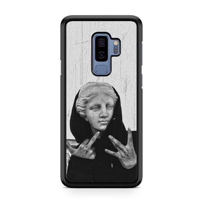 Greek Statue Wearing Hoodie Galaxy S9 Plus Case