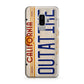 Back to the Future License Plate Outatime Galaxy S9 Plus Case