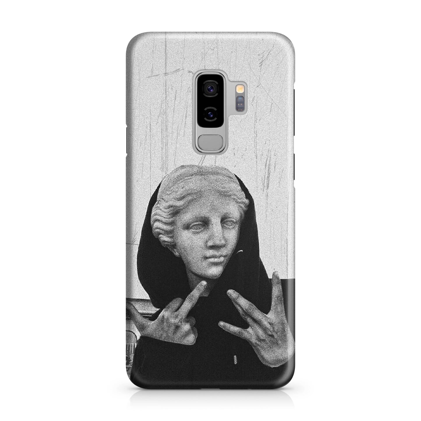 Greek Statue Wearing Hoodie Galaxy S9 Plus Case