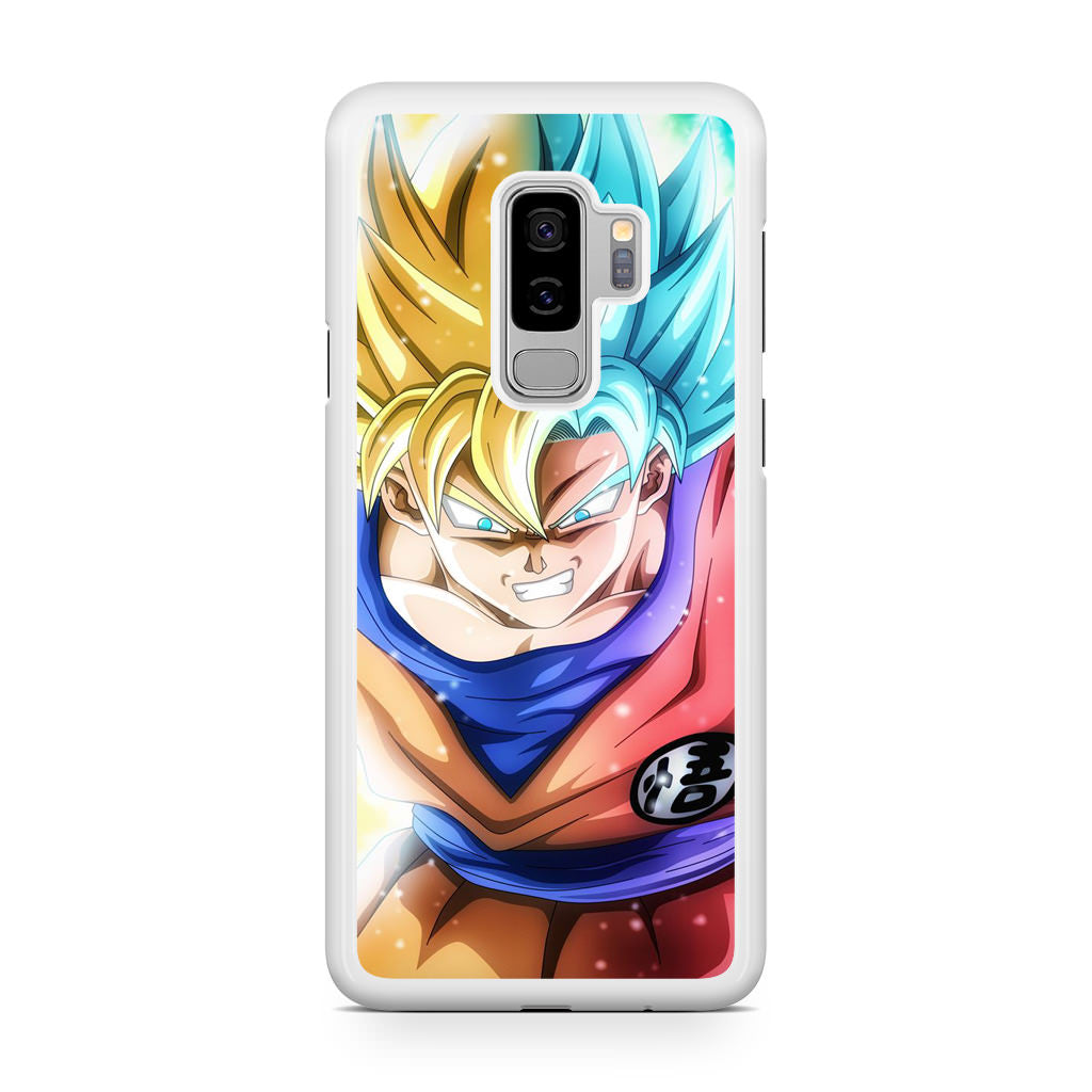 Goku SSJ 1 to SSJ Blue Galaxy S9 Plus Case